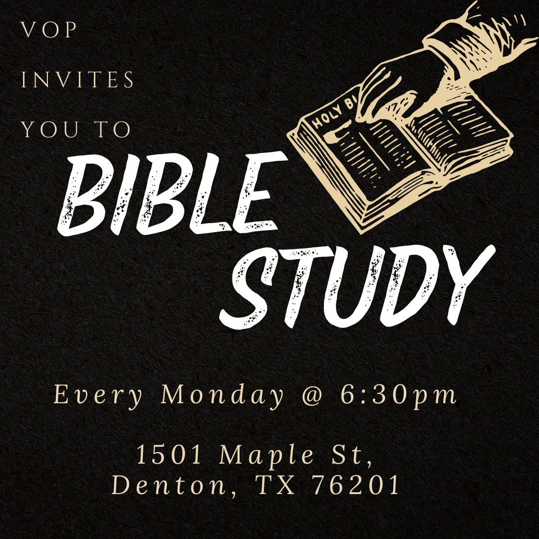 UNT_VOP's tweet photo. We’re excited to begin Bible study this semester! https://t.co/gU1b1PsPIU