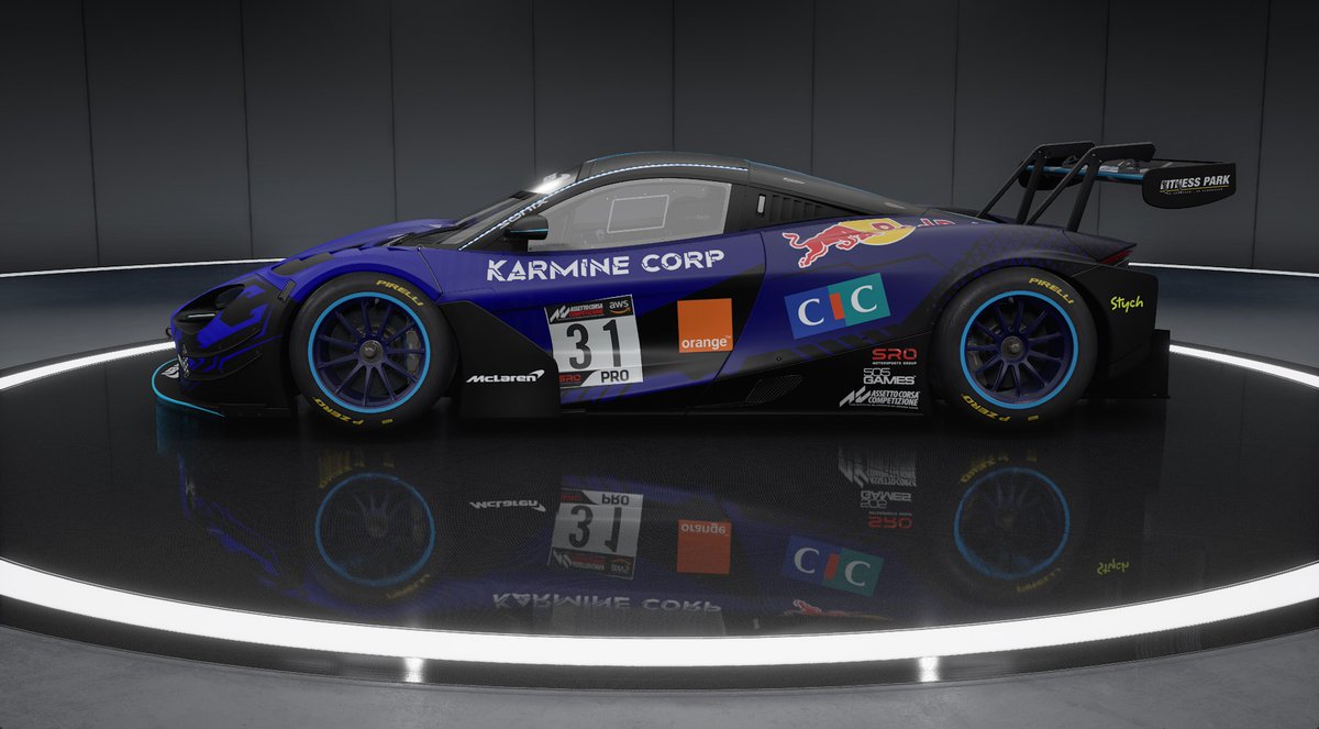 StormKunn's tweet photo. Ça fait un moment que je n'ai pas fait de livrée donc voici la Mclaren 720s GT3 Evo #KCORP édition. 

Ce n'est pas parfait, je reste un débutant malgré tout. 

@KarmineCorp @LeBlueWall @Bleu2Taff https://t.co/keHqKUuKty