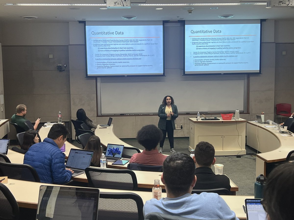 EdHeadington's tweet photo. Dr. Fulya Felicity Turkmen kicking off Panel III with “#Authoritarianism and Emigrant Political Behavior” at #CGU/#UCR’s 2024 #PRIEC in #Claremont.
#PoliticalScience .@WeArePRIEC .@CGUnews .@UCRiverside https://t.co/FImmnCC3Cm