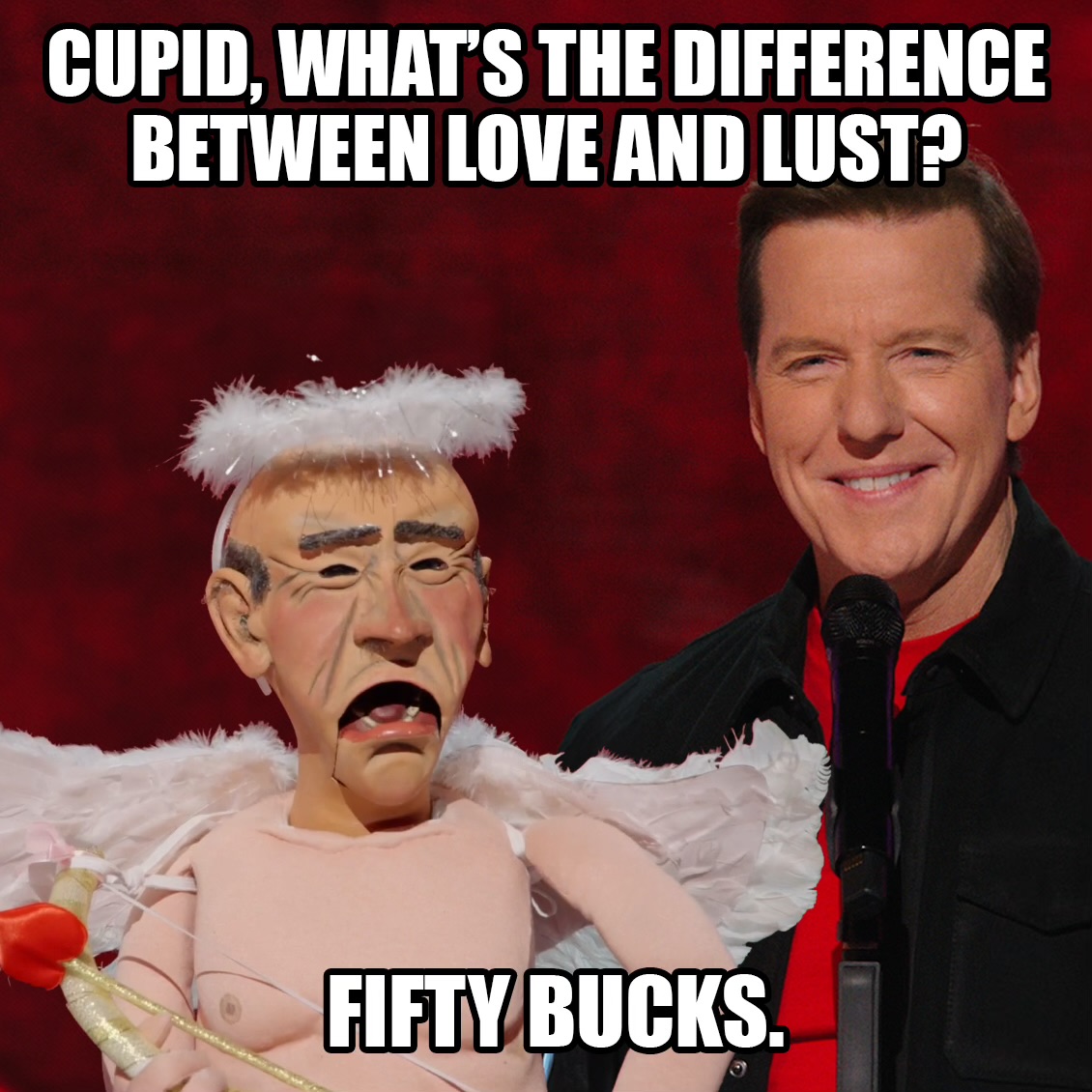 Walter got dressed up for Valentine's Day… And then felt the need to  spout-off about love, marriage, and even a certain President that he bears  more than a passing resemblance to… Check, image size:1130x1130