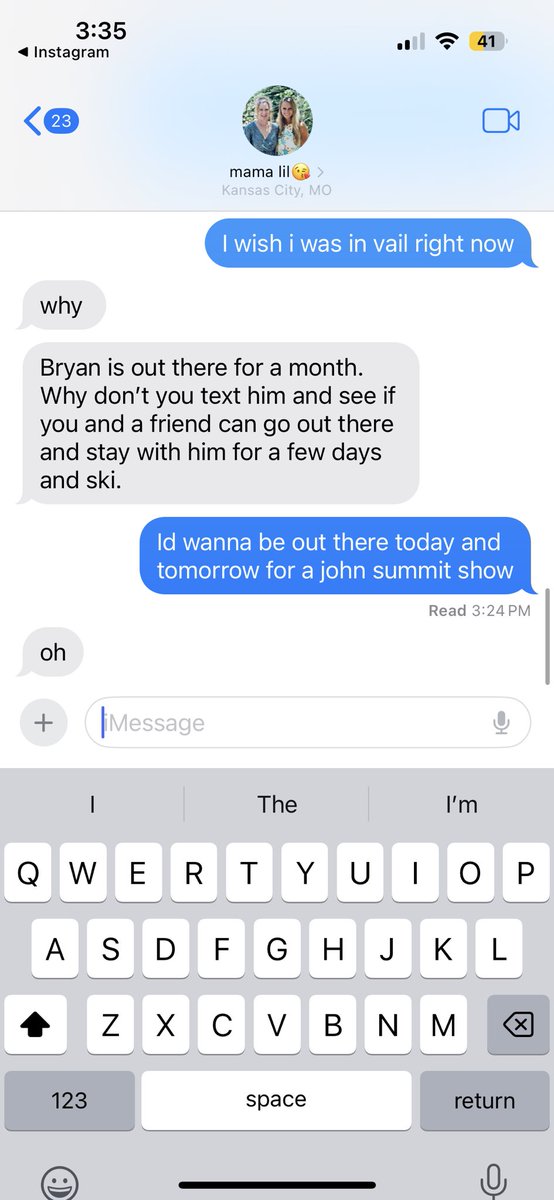 anna11lillis's tweet photo. @johnsummit When you want to use your family condo in vail to go see john summit but your mom isn’t supportive https://t.co/ar6zvFRTVB