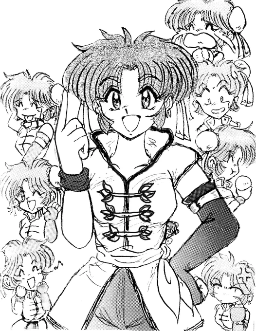 #画力ビフォーアフター 
  #黄鳳命
1999年 2024年 