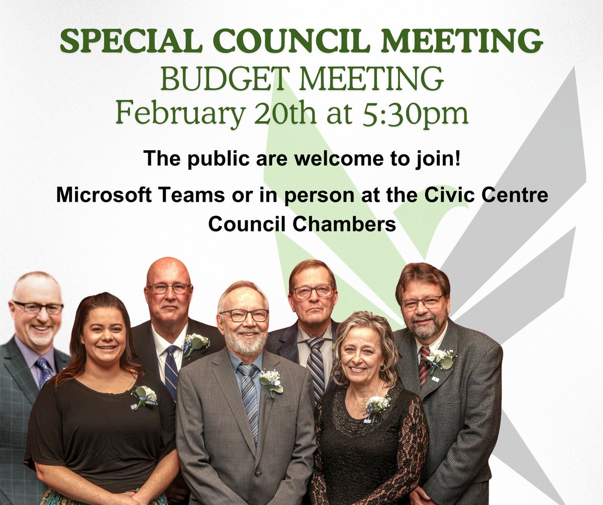 The public are absolutely welcome to attend, either in-person:
- 320 Portage Ave Civic Centre Council Chambers; OR
- Microsoft Teams: (Link in agenda) fortfrances.civicweb.net/Portal/Meeting…

#FortFrances #RainyRiverDistrict #MunicipalMeetings #CouncilMeetings #YourTownCouncil