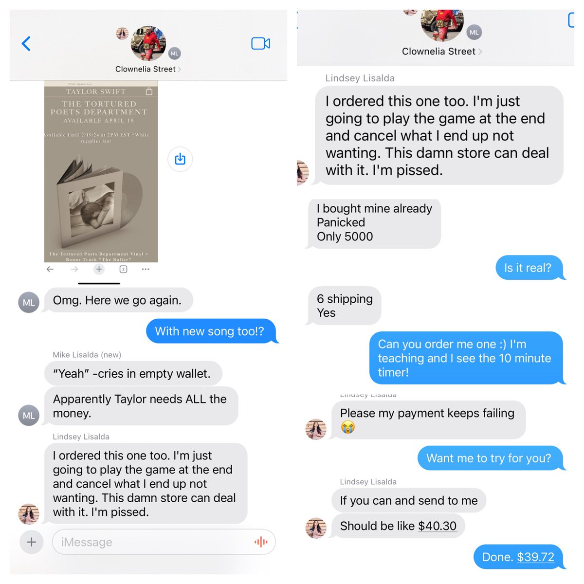 BrianaJ_Trager's tweet photo. Over the past two years, my sister @Not_Nyx and I have bonded over two things: PhD life and Taylor Swift. What do these have in common? Basically we enjoy going broke and having constant anxiety. #PhDSwiftie #SwiftiesInSTEM https://t.co/9WEKnBxxDL