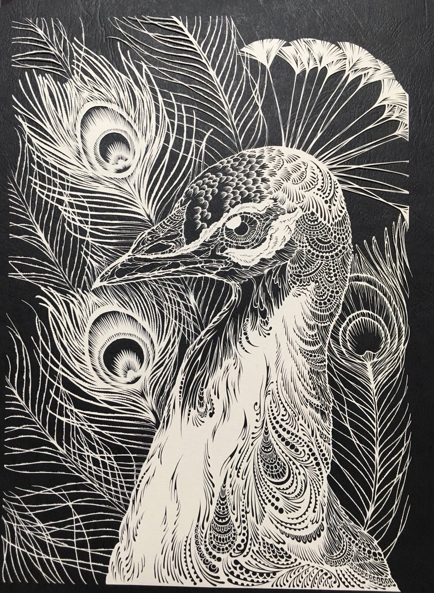 最近切り絵の画像があげられてないので過去作を
#切り絵 