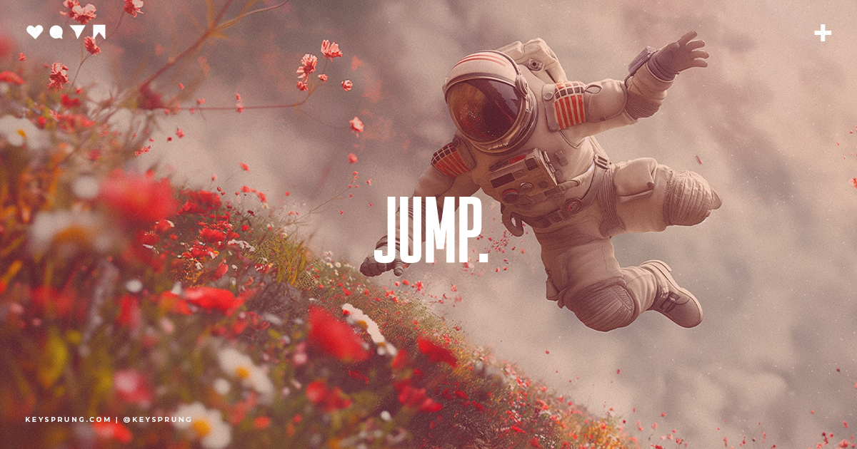KeySprung's tweet photo. 🚀 Tired of the "what ifs" &amp; overthinking? Time to silence the doubts &amp; jump. Change demands action, not just thoughts.

Trust that gut feeling &amp; leap beyond fear—magic awaits. We promise, it'll work. 🌟 #RealTalk #JustDoIt #BeyondFear #LeapOfFaith #KeySprung https://t.co/d9lMily1b4