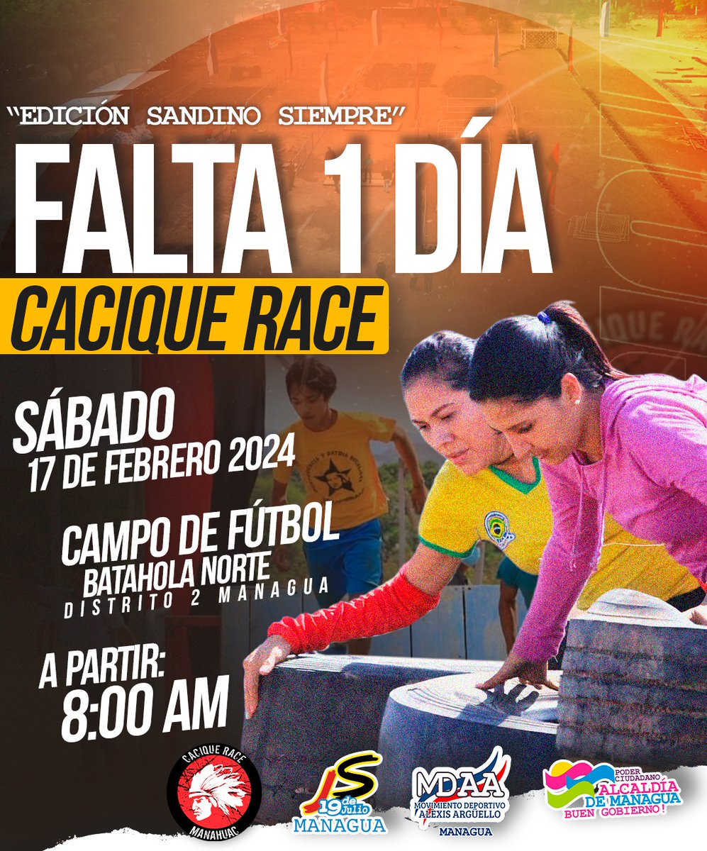 Ya saben su cita es mañana a las 8am para ver de que estas hecho... aceptas el Reto?

#CaciqueRetoExtremo #PLOMO19