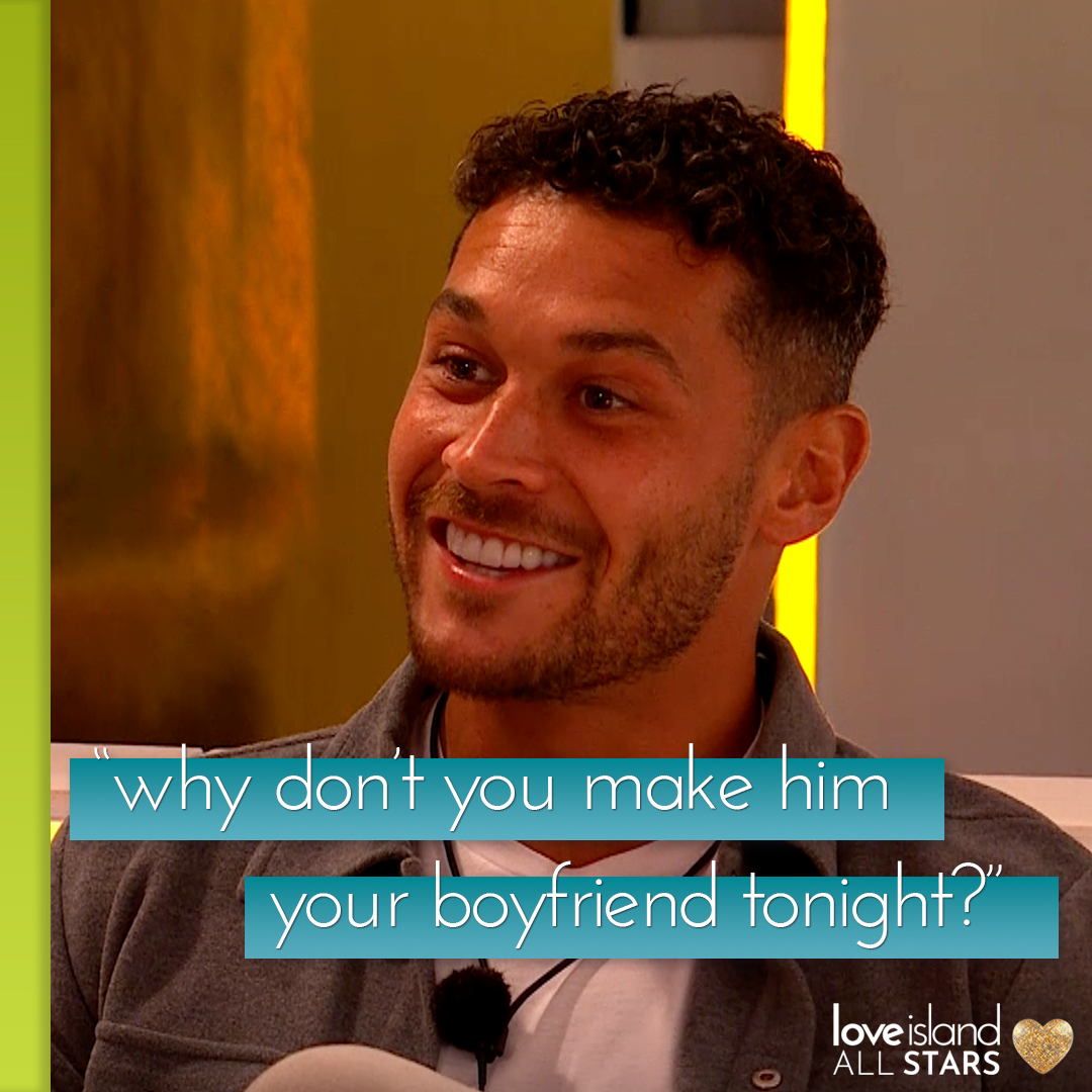 LoveIsland's tweet photo. Callum is on the wind up tonight 😭 #LoveIsland #AllStars https://t.co/n8KTr1mjU0