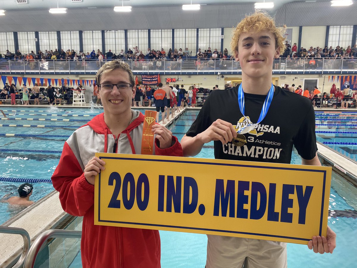 CoachLudden's tweet photo. Lucas wins the 200 Individual Medley and Alex joins him on the podium with a 7th place finish! https://t.co/4gvBvG2RBQ