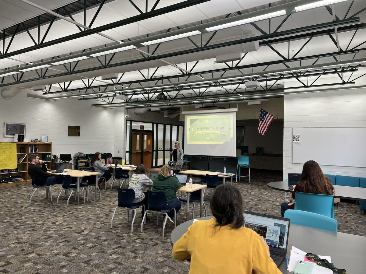 NevillsMr's tweet photo. Thank you to instructional coach Sarah Dexter for spending some time with us this afternoon talking about interventions and reaching every student! #GPWay https://t.co/DOvtUefGRD