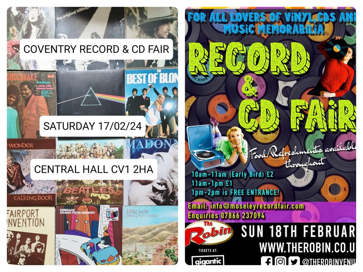 Attention diggers! Two big fairs this weekend. Tomorrow Coventry 10-4 then Bilson Sunday 10-2, don’t miss