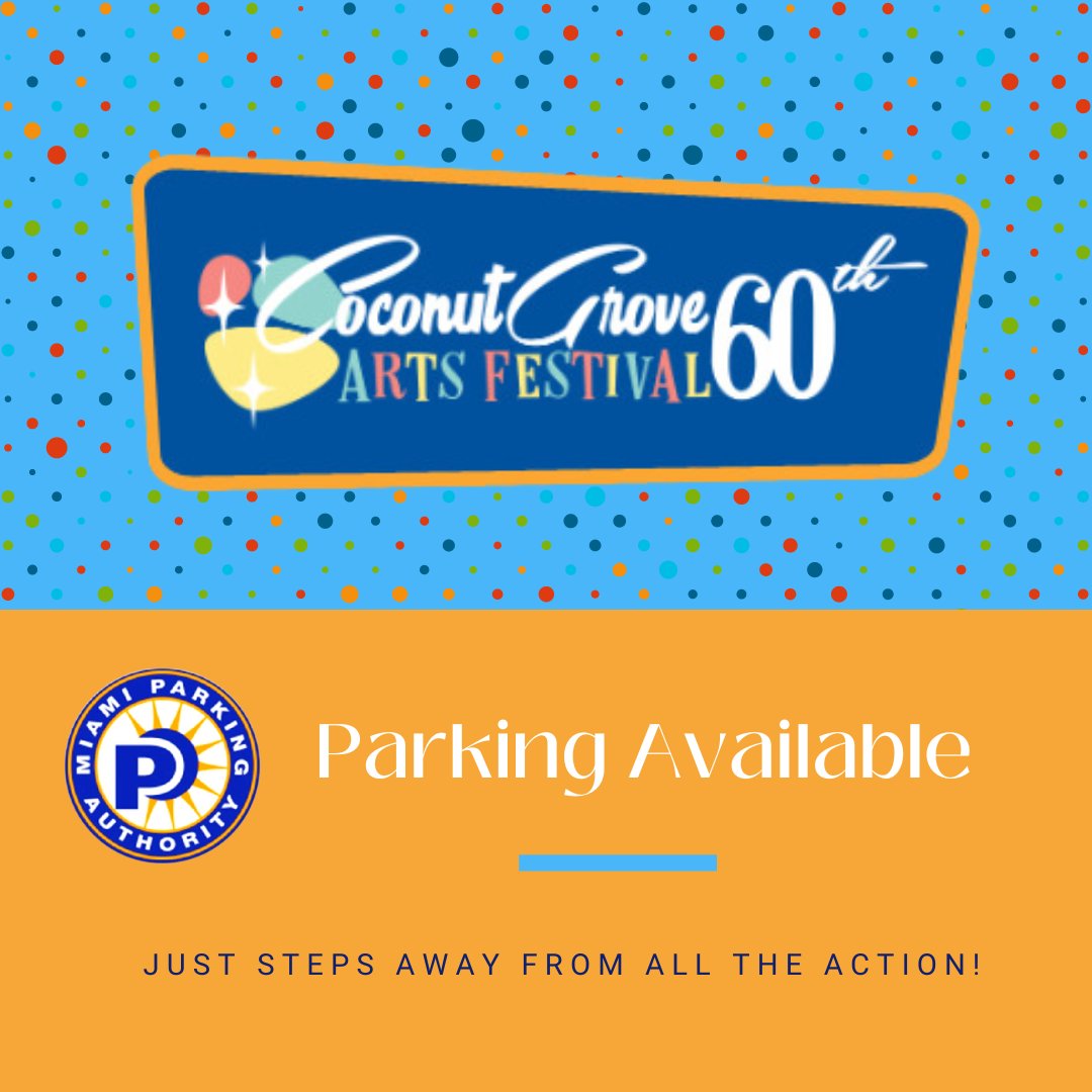 miamiparking's tweet photo. Elevate your Coconut Grove Arts Festival experience with seamless parking using @PayByPhone & MPA! ๐
ฟ๏ธ๐จ Enjoy the artistry hassle-free โ just download the app and make parking a breeze. #PayByPhoneParking #MPAParking ๐ฒ๐ https://t.co/jv1d32TyUC