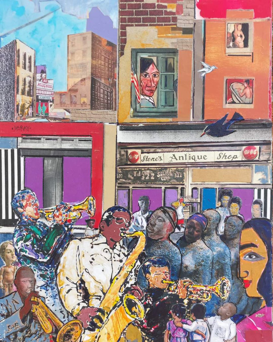 McRayStudios's tweet photo. SOLD! New work..."Street Music"
collage painting on panel
14x11
Eric McRay

#collageart #collagepainting #collagist #africanamericanart #blackart #mixedmedia #raleighnc #mcraystudios #ericmcray #originalart #painting #exhibition #artexhibition #artexhibition2024 #artgalleries https://t.co/PiVtQIFvVh