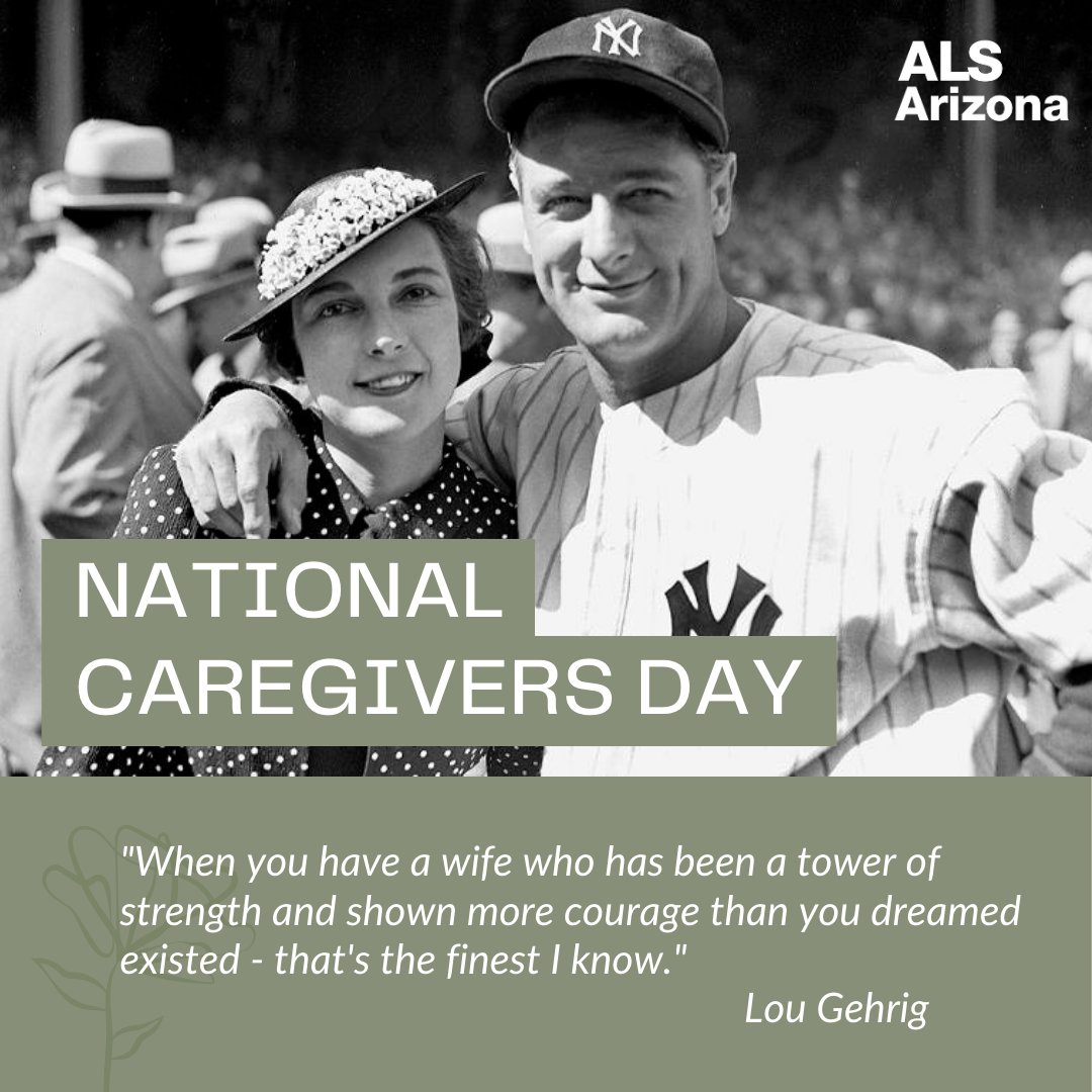 On #NationalCaregiversDay, we want to take a moment to honor the cALS whose love and generosity inspire us each and every day. 📷
#ALSArizona #DefeatALSAZ
