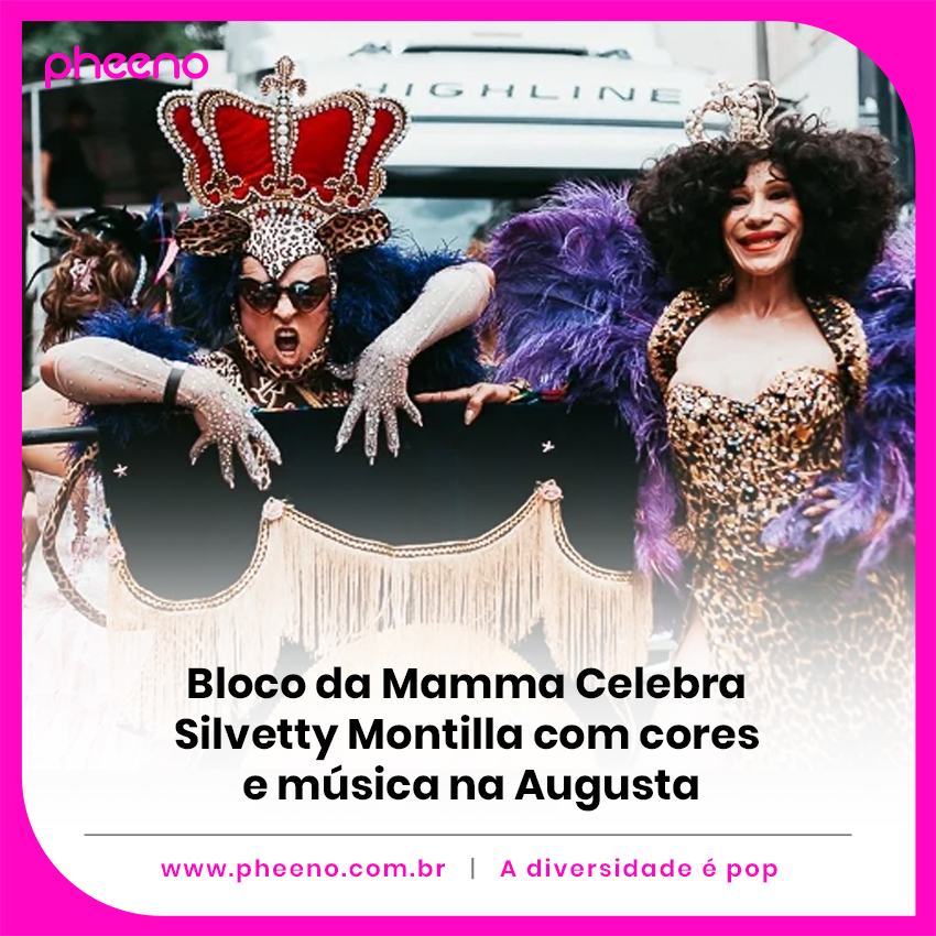 Bloco da Mamma Celebra Silvetty Montilla com cores e música na Augusta. abrir.link/OVPdR