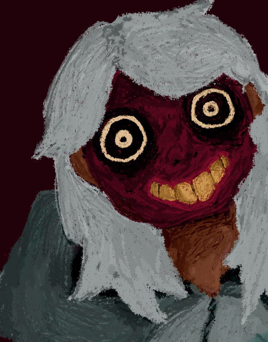 auchanova's tweet photo. @Meriouxx a really edgy oc i made like right after definitive edition came out, he was meant to slice off his face in the campfire event, basically because he thought his face was scary so he shouldn’t have one.

ended up using him for a different setting and changing his personality a bit https://t.co/CFxeAmqGSS