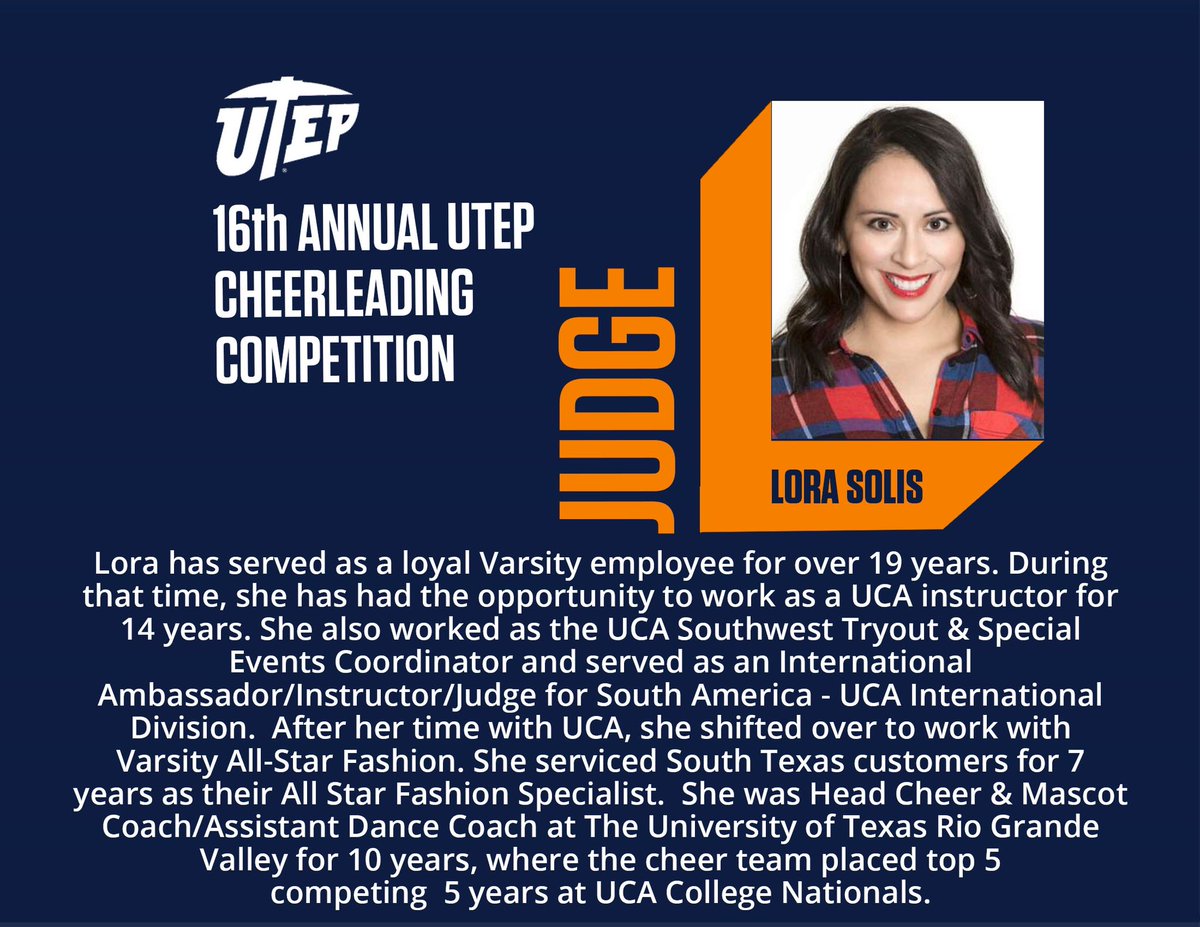 🧡 Meet Lora🧡 2024 Judge 🧡 See everyone on Sunday!