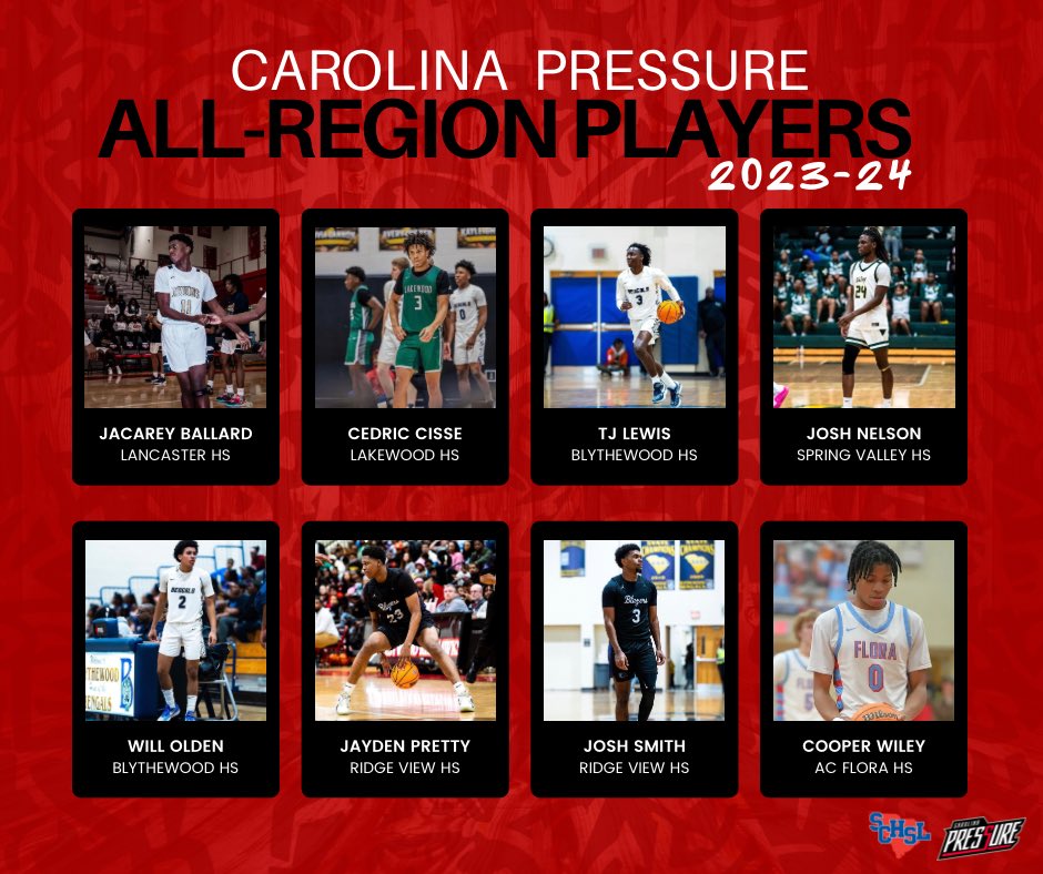 Congrats to our guys who made their respective All-Region teams!!

@jaywdahoops @thecedriccisse @TJLewisII  @Nelson24L @7WillOlden @pretty_jayden @_joshcsmith @cooperwiley0 

#PressureFam 🔥