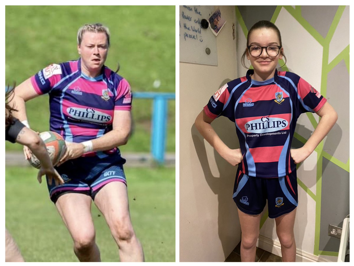When she comes down dressed for training in your OG rugby shirt 🥹 absolutely love this #fy #rugby #wru #daughter #proud