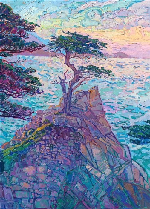ErinHansonArt's tweet photo. Lone Cypress Light
by Erin Hanson, 2024

Lone Cypress has been painted by Early California painters since the dawn of Carmel's artist colony. This beloved #cypresstree is the most photographed and painted tree on the Monterey Peninsula.
https://t.co/TPA7RrPKkH

#impressionism https://t.co/EmiZJHrYw4