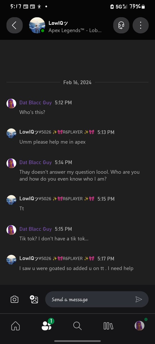 dat_blacc's tweet photo. Who's still making Tik Toks with clips of me in it? Looool. Kid invited me out of the blue. I am retired. https://t.co/QEVgy6Ccub