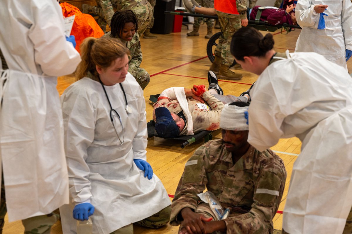 Always ready! The 355th Wing conducted a major accident and natural disaster response exercise on Feb. 15.