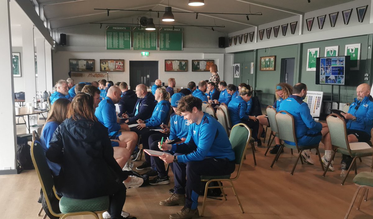 Upskilling Day
<a href="/LeinsterBranch/">Leinster Domestic</a> Community Rugby Staff got together today for 2 extremely enjoyable &amp; informative workshops. <a href="/leinsterrugby/">Leinster Rugby</a> attack coach Andrew Goodman worked through some handling &amp; Decision making while the 2nd workshop was  <a href="/IrishRugby/">Irish Rugby</a> Inclusion training #CoachEd