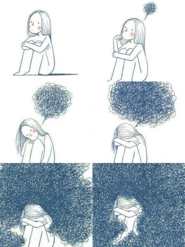 odeio pensar demais quando eu to frágil emocionalmente.