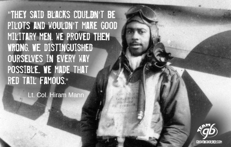 justaddrhythm's tweet photo. The Tuskegee Airmen were a group of African American military pilots and airmen who fought in World War II. They formed the 332nd Fighter Group and the 477th Bombardment Group of the United States Army Air Forces.
.
.
#BlackHistoryMonth #AmericanHistory #Black #blacklivesmatter https://t.co/W7wjUWpp16