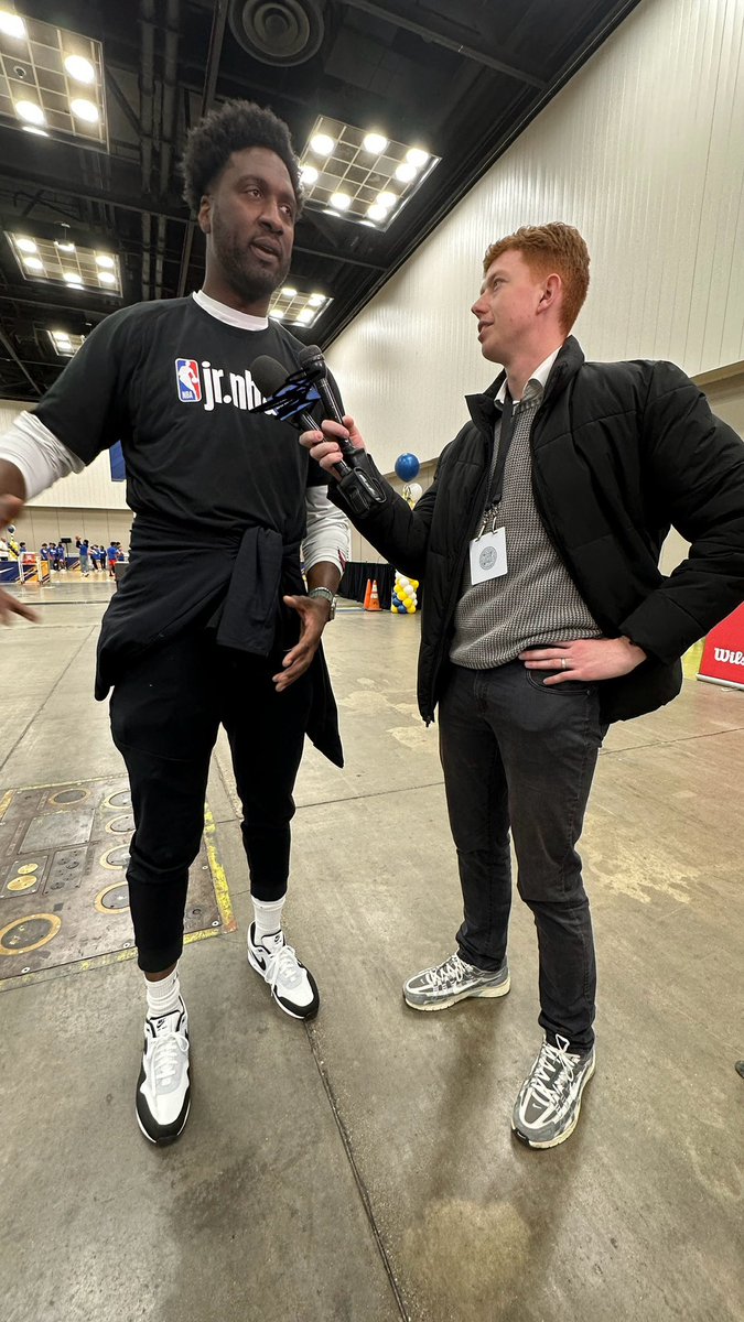Me and Roy Hibbert talking post moves 

(I have never felt this short in my life)