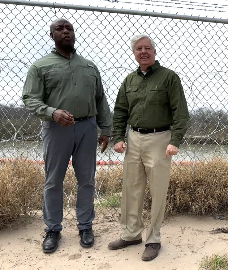 Here they are today. Lindsey and Tim at the border. Road trip only for the boys! Shawshank Redemption meets Brokeback Mountain