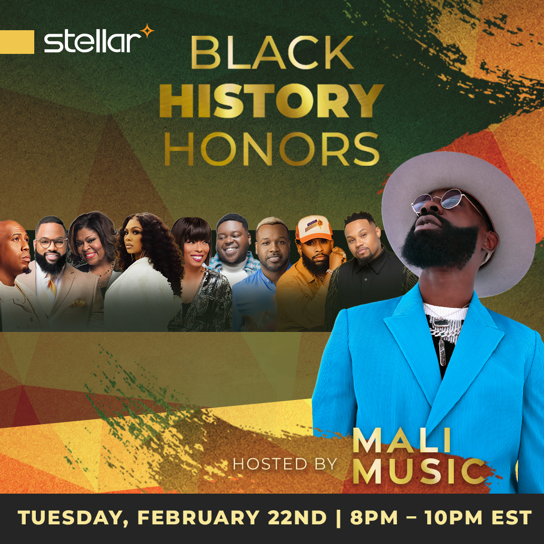 The @stellartvnet is ON FIRE with the Black History Honors program. Hosted by @malimusic with performances by @AJBlive @KimBurrellLove @bribabineaux @maurettebclark @VaShawnMitchell @PastorMikeJr & more! The Stellar Network is available to #Spectrum and #VerizonFios Subscribers.