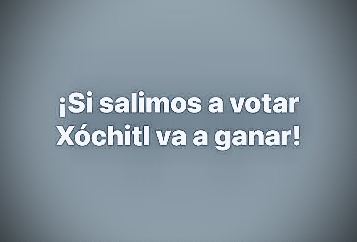 LaishaWilkins's tweet photo. #SiSalimosAVotarXochitlVaAGanar🇲🇽 https://t.co/7ptbO6xsmR