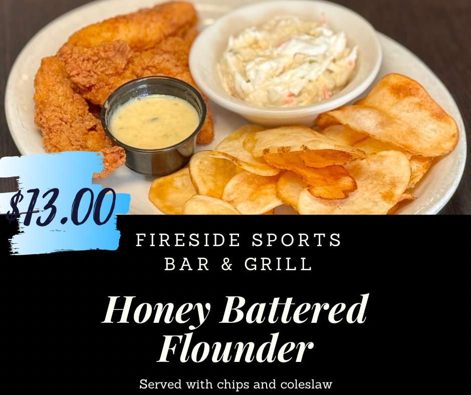 Gone fishing! 🎣 Actually, we went for you. It’s Fish Fry-Day at Fireside Sports Bar & Grill!

Get your seafood cravings satisfied now! Serving until 9PM!
#marktwaincasino #FishFryDay #FiresideSportsBarandGrill #dinnerspecial