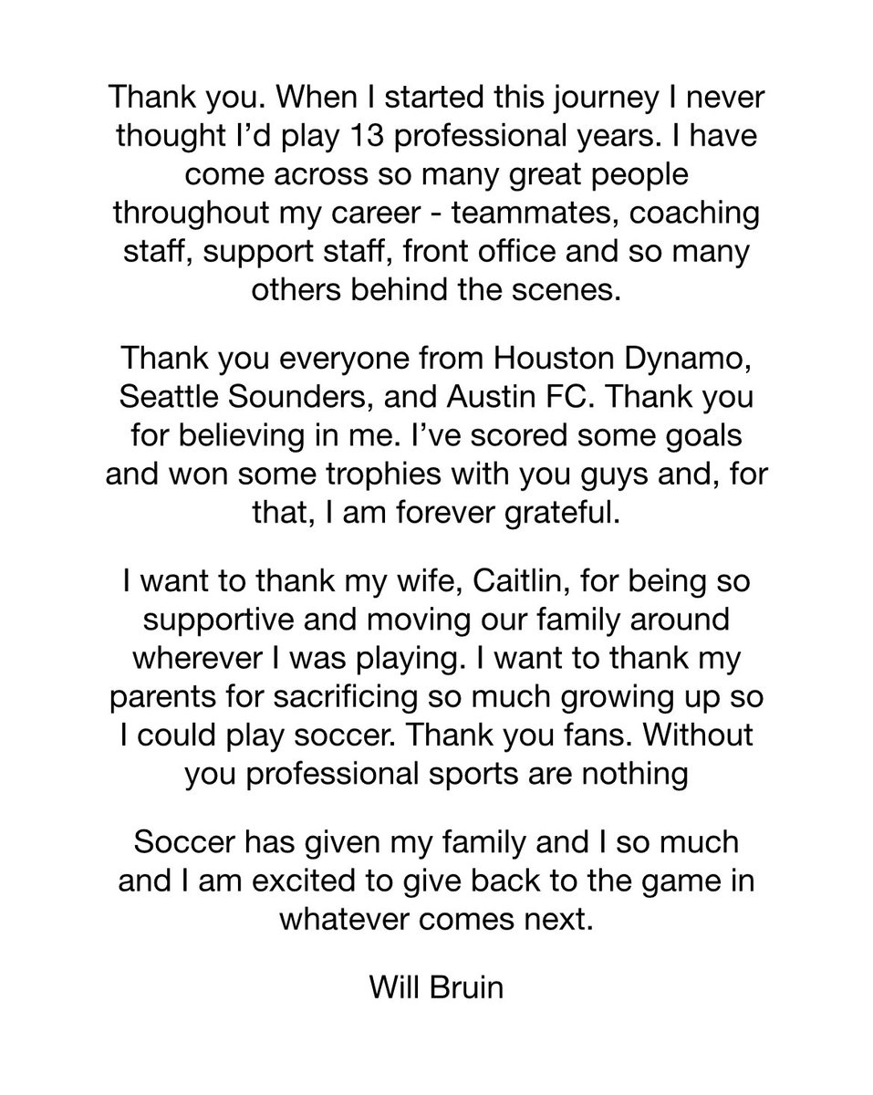 wbruin's tweet photo. It’s been fun - ✌🏻⚽️ https://t.co/Fo7AGg5XJl