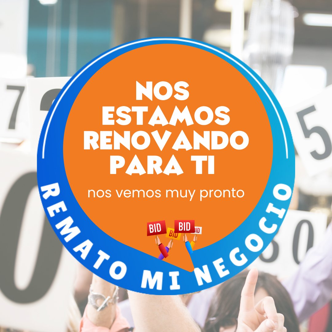 mi_remato's tweet photo. Nos estamos renovando para ti, muy pronto te daremos noticias de lo que hemos estado haciendo estos días
#NuevasIdeas #muypronto #remato #subasta https://t.co/mEFOEztIgC