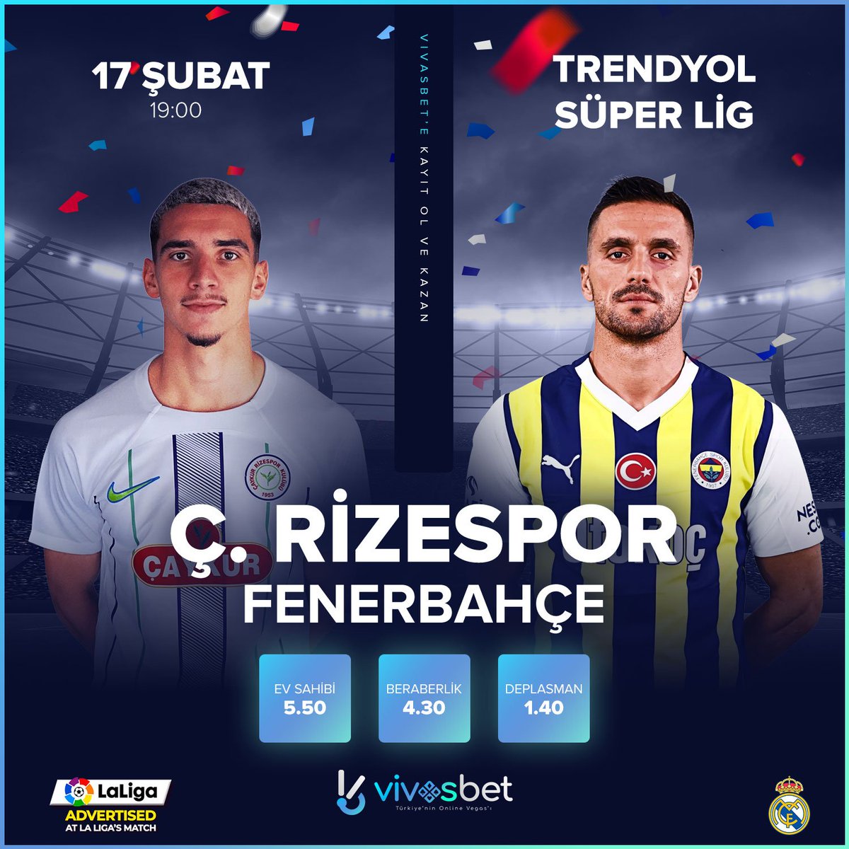 vivasbet's tweet photo. ‼ Betco Betconstruct 'da sürekli sorun mu yaşıyorsun?

#Vivasbet 'e  geç ve kesintisiz bahis keyfini yaşa!

⚽️ #Rizespor 🆚#Fenerbahçe

💯HOŞ GELDİN BONUSU
💯%25 SPOR YATIRIM BONUSU
💯%30 ANLIK KAYIP BONUSU

#Spor #Casino #Slot #vivasbet #Bitcoin  #bahis #freebet #BONUS https://t.co/CTGDTlIqx4