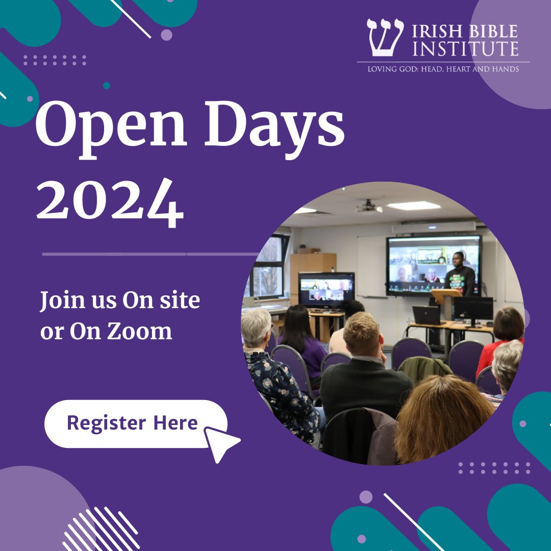 Open Days are the best opportunity to experience IBI as you join one of our classes, meet our faculty and students, and discover how the IBI community can support you on your journey of faith and learning. Join us on Wednesday 21st February. ibi.ie/opendays2024