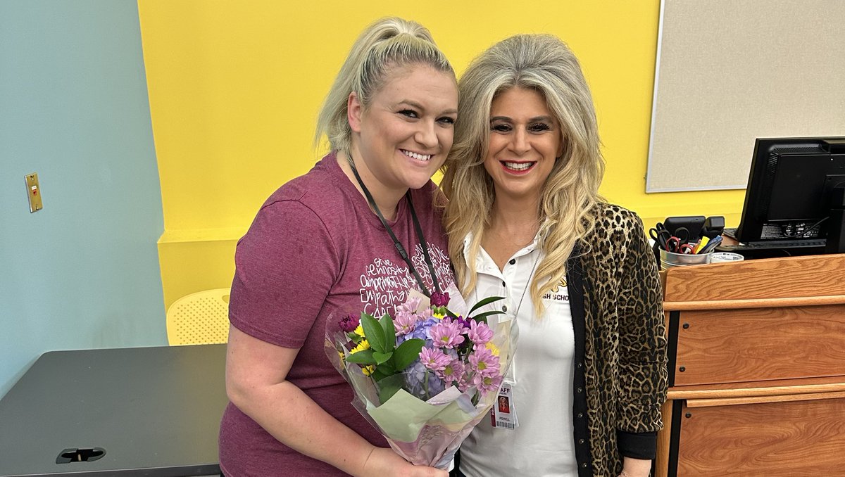 DPISD_North's tweet photo. We are thrilled to announce our Teacher of the Year, Jillian Hrinevich, and our Educational Support Person of the Year, Jessica Quinn! 🎉

Congratulations, Jillian and Jessica! Thank you for all you do. 🍎✨

#DPHSNorth #TeacherOfTheYear #CelebratingExcellence https://t.co/72aqHUFvIJ