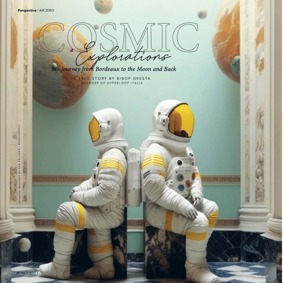 BibopGGresta's tweet photo. Thrilled to share a transformative experience initiated by @xtina_korp  for @spacefabworld and @xtina_korp  alongside my friend @rodrigo.sa.of , as featured in @lfitalymagazine  Exploration issue, under the visionary leadership of @lostandfoundinitaly .

Experiencing zero gravity and simulating lunar and Martian gravities offered not just an adventure but profound insight into the future of space exploration and innovation.

The highlight was learning from astronaut legends @astro_nicole and @astro_jfclervoy , a testament to the power of perseverance and visionary thinking. My narrative takes you through @airzerog  exchiting journey, challenging us to rethink our potential and the boundaries of innovation.

This journey is a call to embrace exploration and innovation, pushing the limits of technology and sustainability in space and transportation. We're preparing the next mission and you can be part of it! Write to info@hyperlooitalia.com

Our journey to the moon, Mars and back!

You can read the full article here:
https://t.co/t74M8tihJ3

Artwork by @ @anchorball Anchorball Web Media

#Innovation #SpaceExploration #ProfessionalGrowth #Sustainability #FutureOfTransport #ZeroGravity #SpaceTourism #Leadership #Technology #HyperloopItalia #AirZeroG #SpaceForABetterWorld #Exploration #adventure