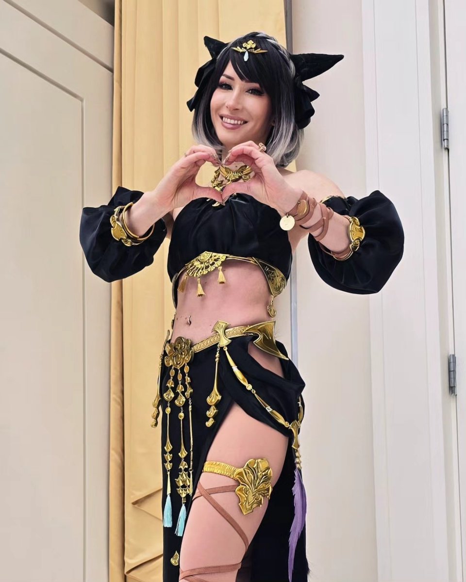 bindismalls's tweet photo. Thavnairian set on my Miqo'te on day 1 at Katsucon! 3D models by @dangerousladies ,  3d printing and painting by me 💚 https://t.co/gxlo8iuFuH