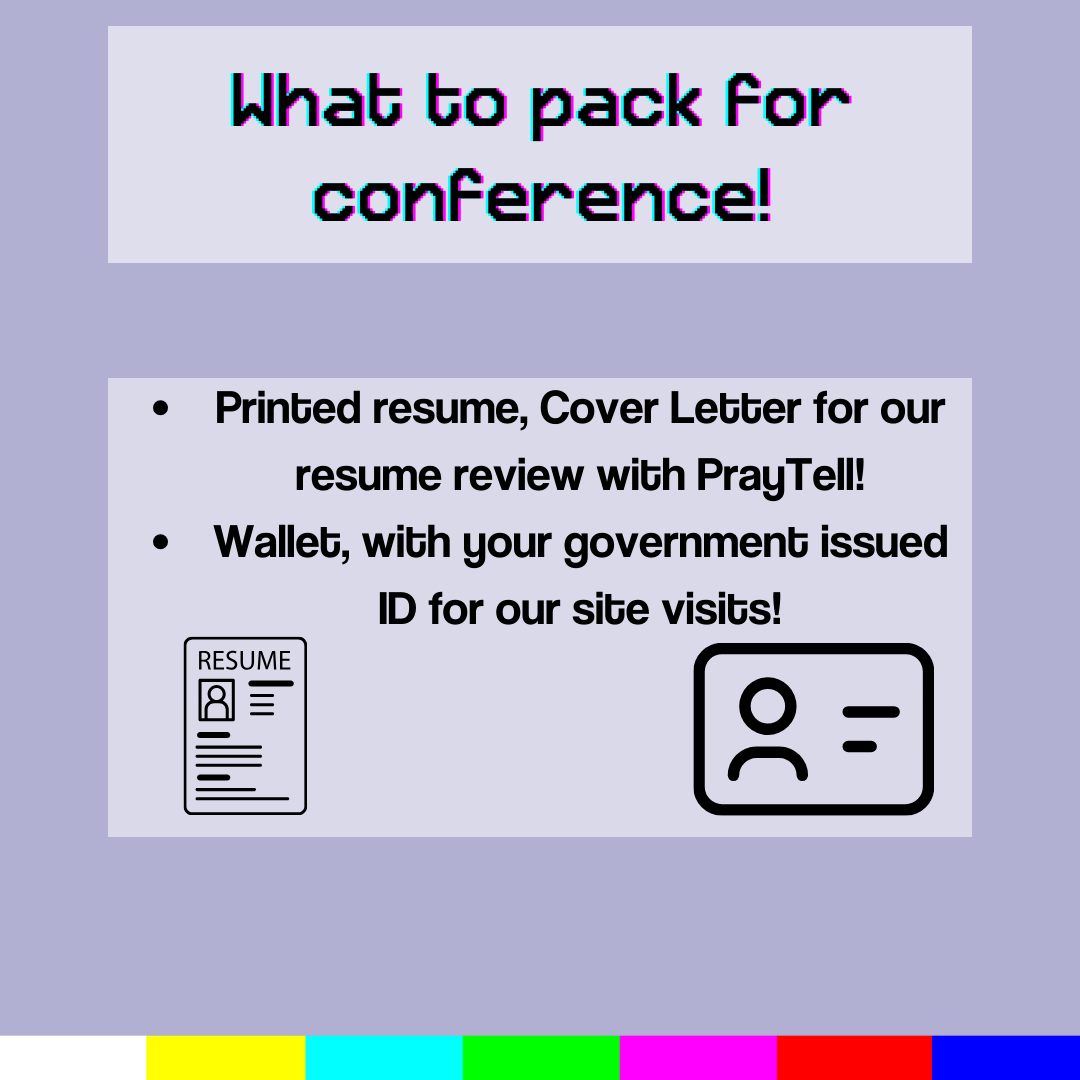 PRessPlayDePaul's tweet photo. You might not be packing yet, but keep these in mind, even if you’re a last-minute packer! 😉 We’re excited to see you in one week! ⏯ 

Let us know if you have any questions before the conference. Visit our LinkTree and follow our socials to stay updated! https://t.co/Guk6AXvetg