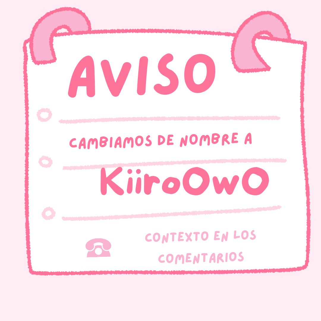 KiiroOwO's tweet image. ⚠️⚠️AVISO ⚠️⚠️
Bueno muchachos, muchos saben lo que paso con Akari y todo lo que respecta a ella, aunque habka esperszna de recuperar la cuenta y nombre y asi pues no.

Asi que ahora si, tomamos el paso a cambiar nuestro nombre y toodo dirigido al nombre de:
KiiroOwO