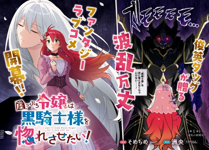 【⚔告知⚔】
本日発売の百合姫4月号より、私が作画を担当しております『崖っぷち令嬢は黒騎士様を惚れさせたい!』第1話が掲載されています✨✨
百合姫らしからぬ、この雄々しき姿の鎧騎士の正体は……!?

略称タグ #ぷち惚れ にて感想お待ちしております～!🔥🔥🔥 