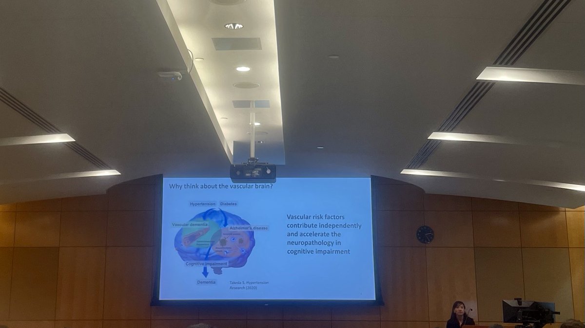 A great talk on quantitative MRI biomarkers for the vascular brain, by ⁦⁦<a href="/audreypfan/">Audrey Fan</a>⁩ at UCD imaging research symposium!