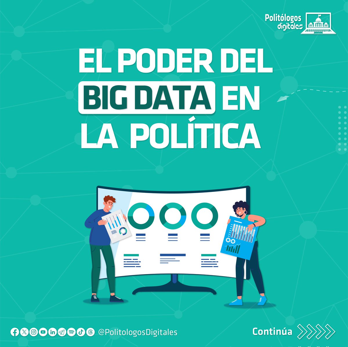 ¿Conocías los beneficios del #BigData en #CampañaPolítica? 🗳️

Descubre como identificar tendencias y preferencias electorales con estos datos. 📊

Coméntanos, ¿conoces alguna campaña o consultor que la haya utilizado? 🤔

#EstrategiaDigital #PolitólogosDigitales #Analytics