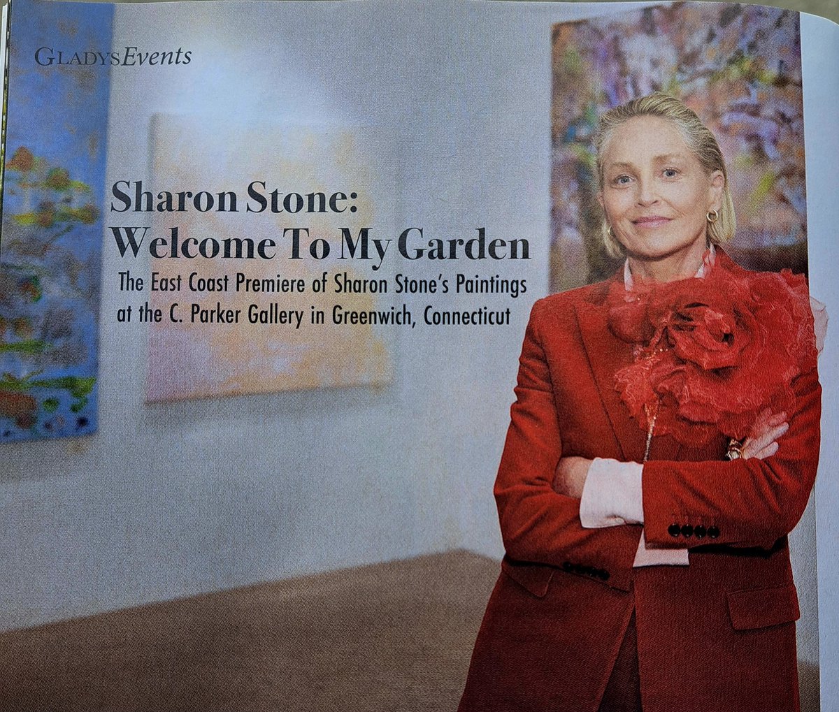 Featured magazine Fridays!#Gladys @gladysmagazine @LC_NEWSSTAND #bridalwear #womensfashion #SharonStone #painting #gallery #theloveissue #bridalshower #parties #Inspiration @LC_NEWSSTAND