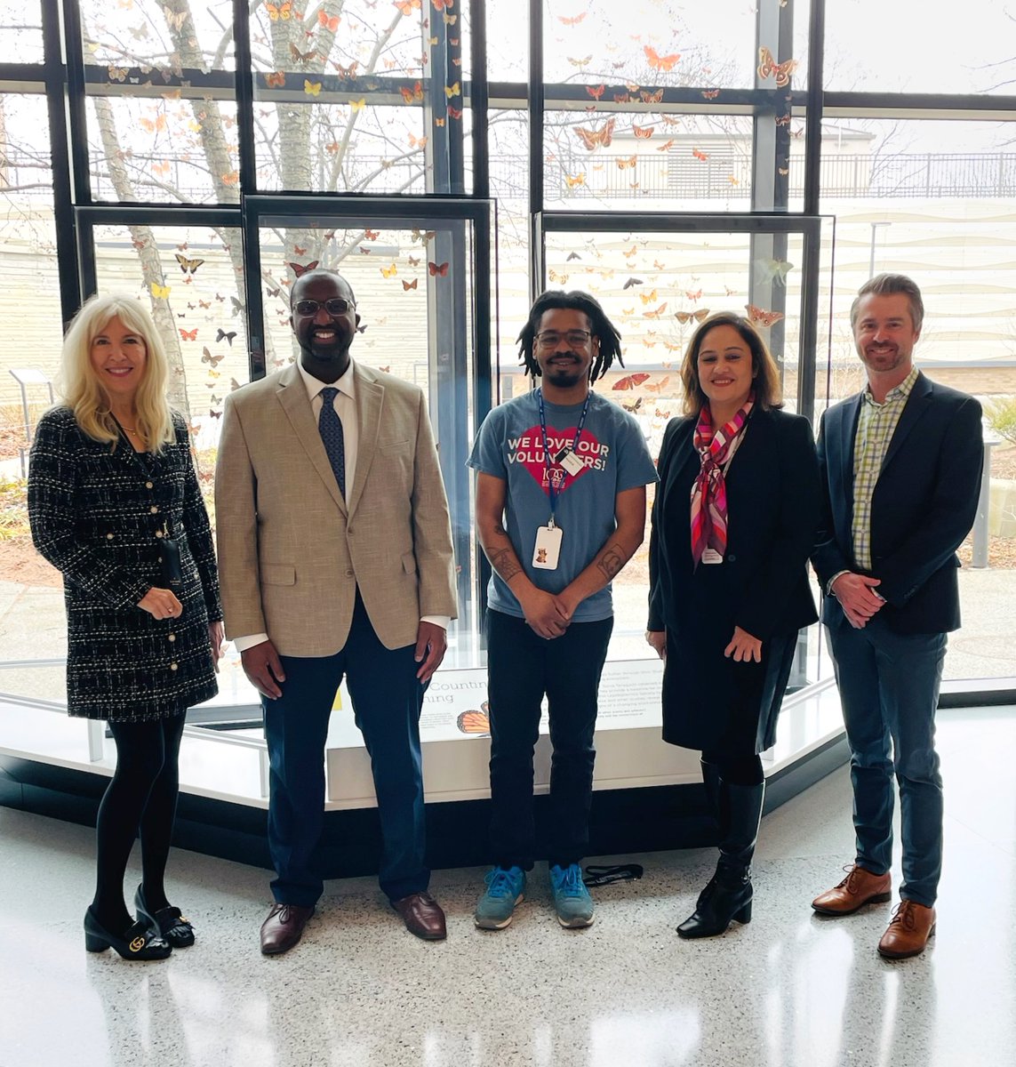 We were thrilled to welcome @DrWarrenMorgan, CEO of @CLEMetroSchools, to the Museum! It was a pleasure to see our partnership with #CMSD in action, provide a behind-the-scenes tour of the transformation project, and introduce Museum staff member, Malcolm—a former CMSD grad.