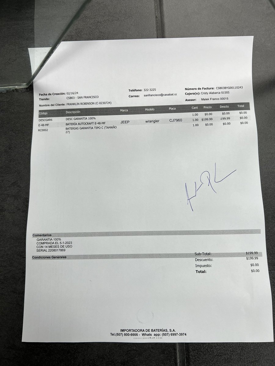 Mi auto estaba en el taller y hoy me dicen que está listo para entrega, solo que la batería ya no sirve y estaban buscando una batería original que están entre $400 a $500 🫣, pero que no encontraban.

Me dieron la opción de dármelo encendido e irme a la #LaCasaDeLasBaterias y