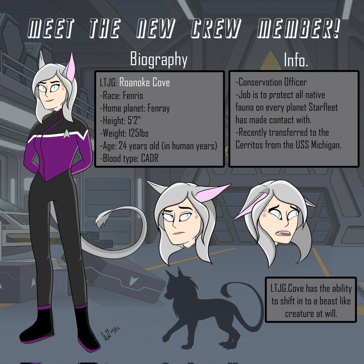 AshGraysyn's tweet photo. Here is my Lower Decksona Junior Lieutenant Roanoke Cove.
#StarTrek #lowerdecks #art #ocart https://t.co/hJEMe1eOHy